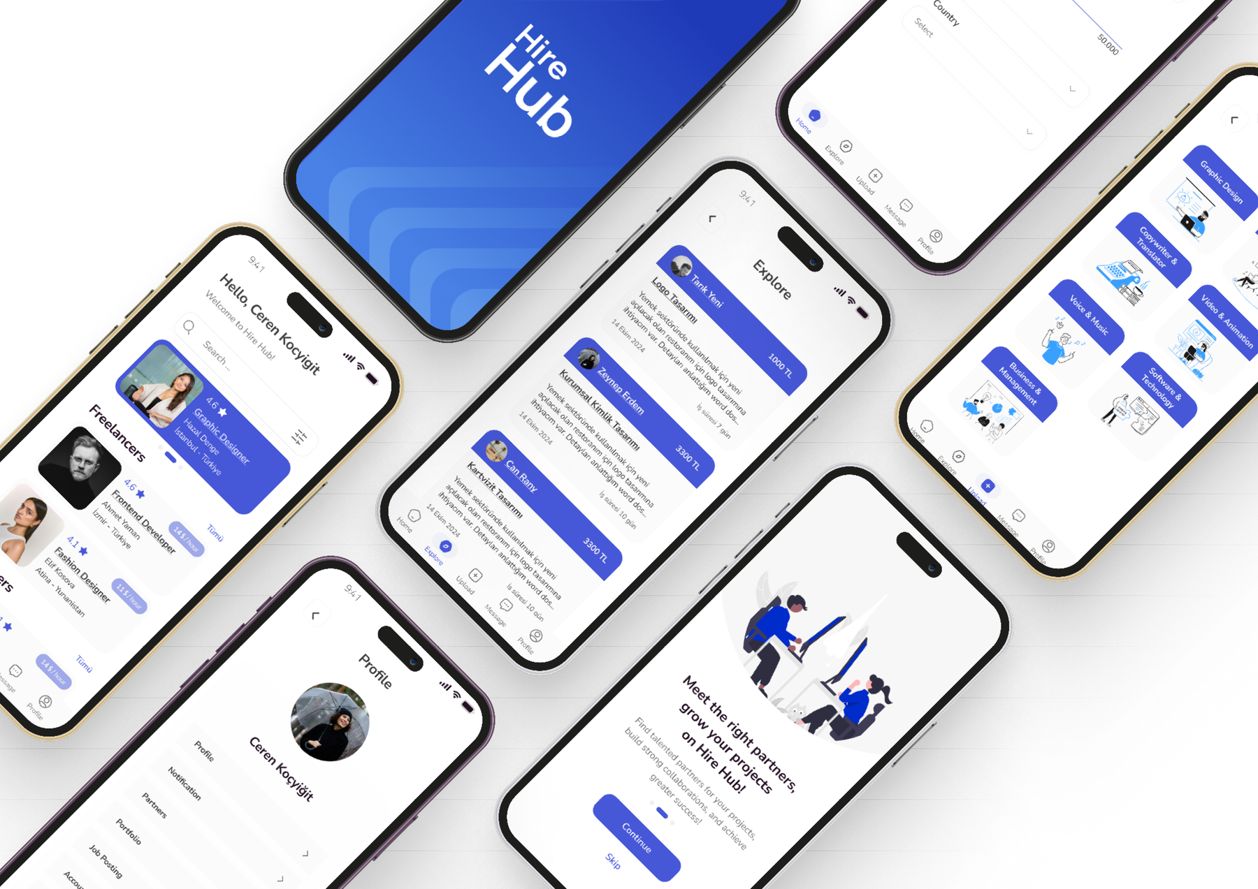 HireHub Freelancer Marketplace Mobile App